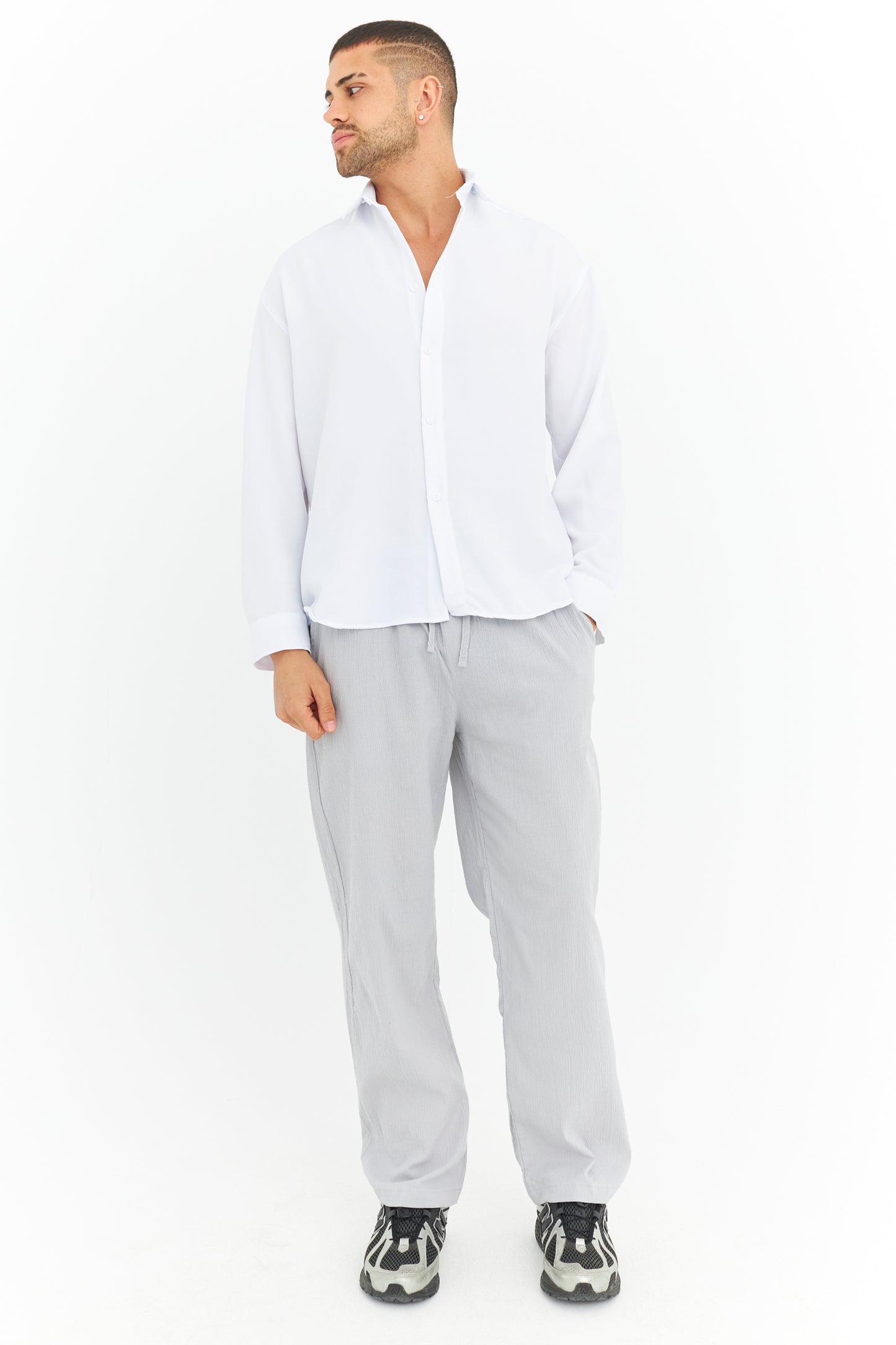 Bürümcük kumaş rahat kalıp jogger 