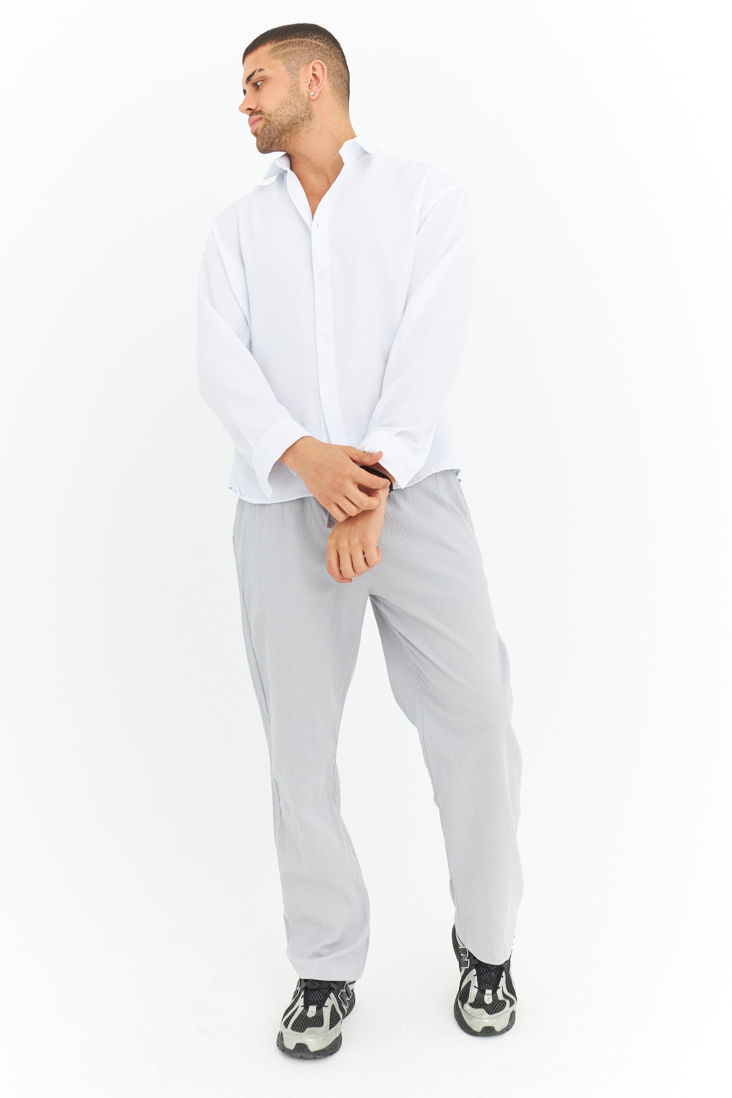 Bürümcük kumaş rahat kalıp jogger 