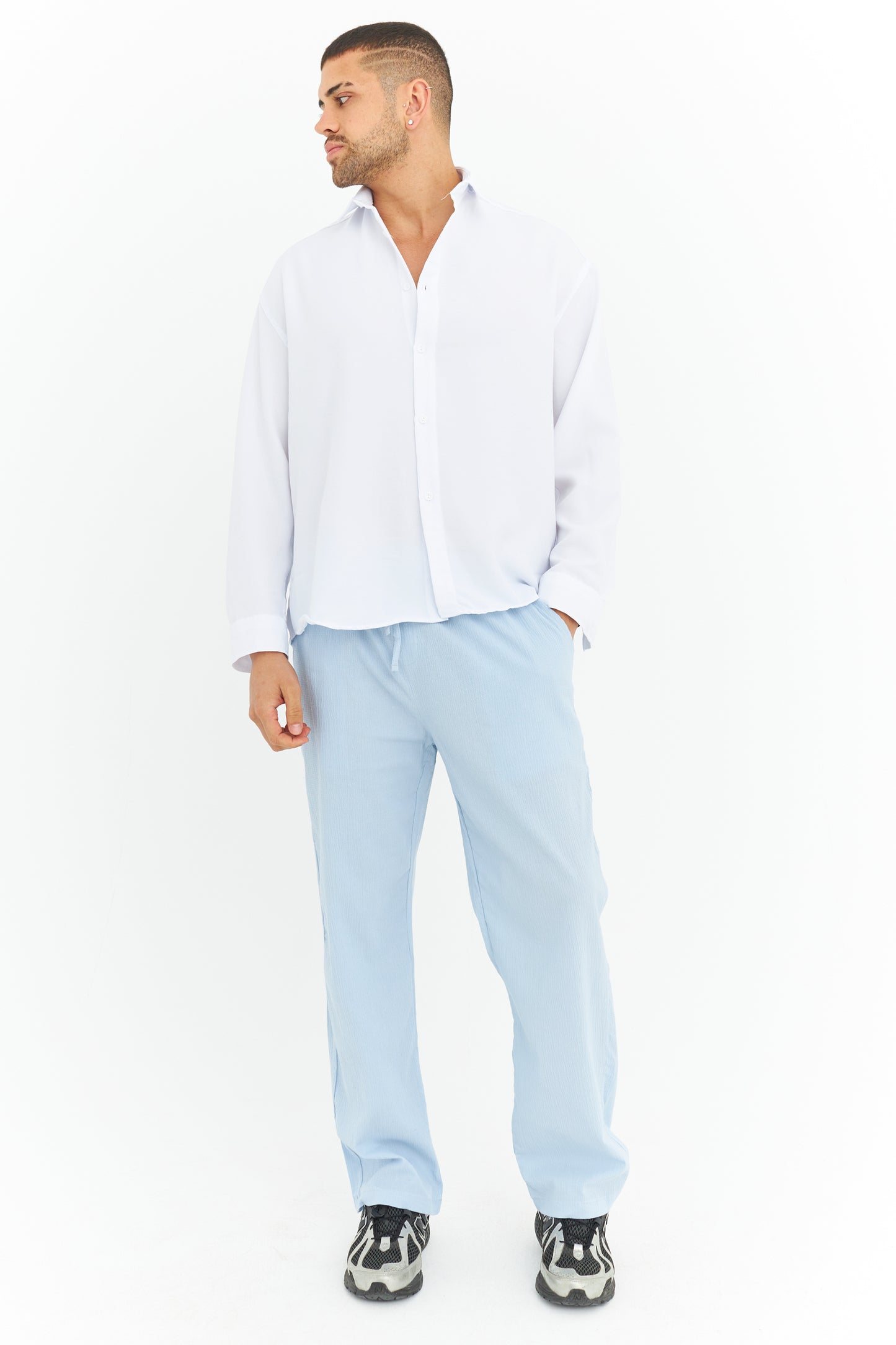 Bürümcük kumaş rahat kalıp jogger 