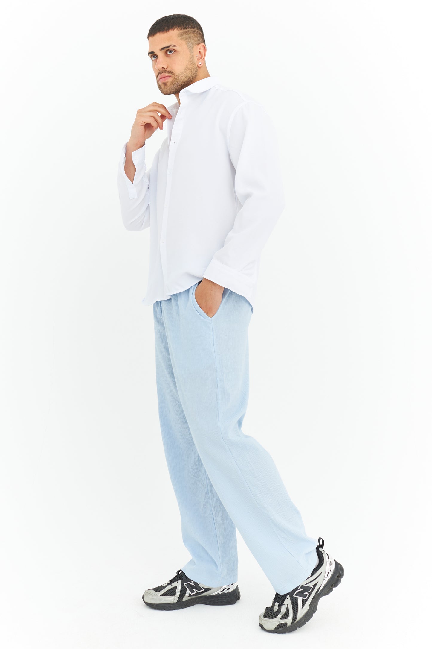 Bürümcük kumaş rahat kalıp jogger 