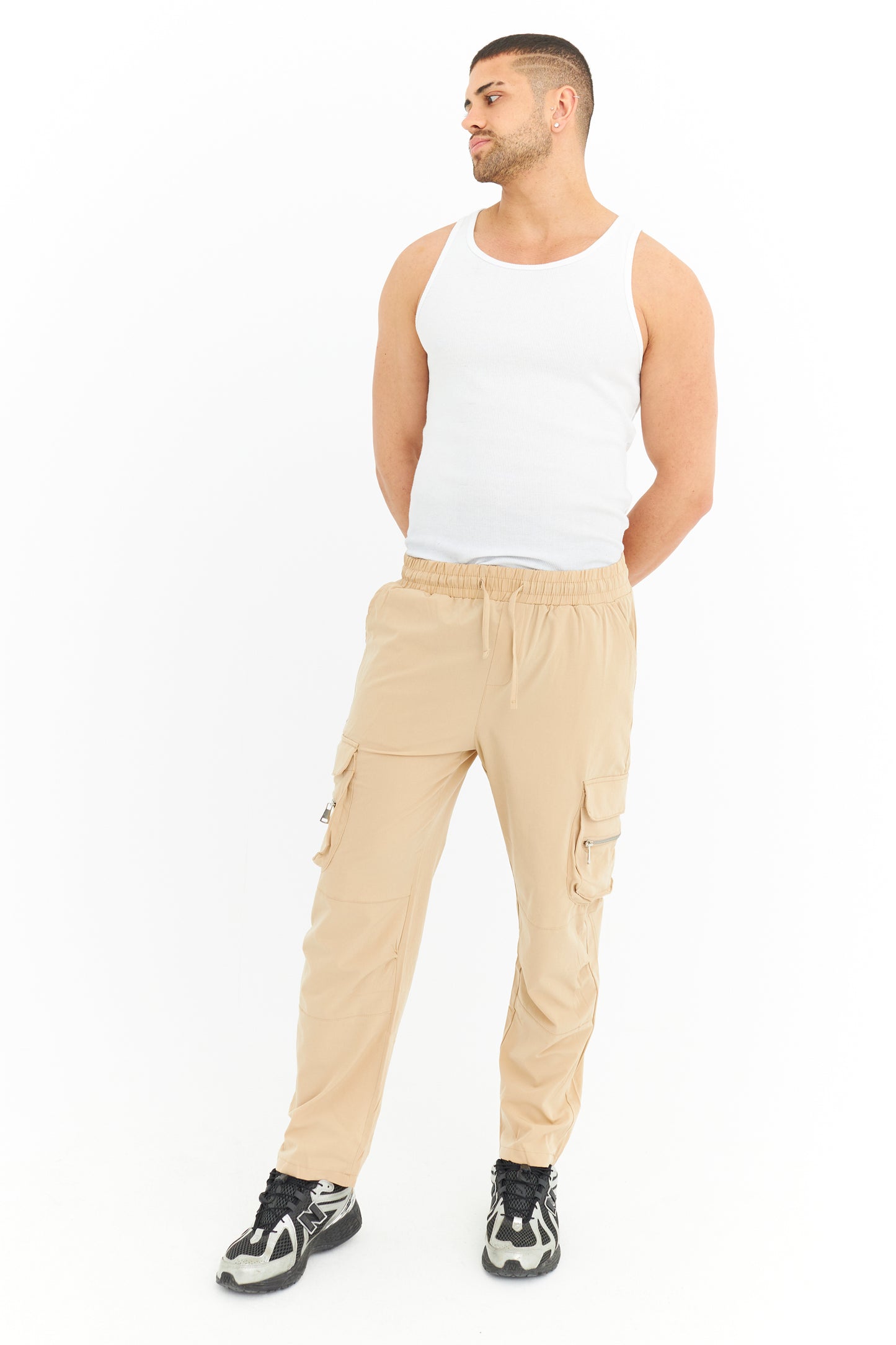 Likralı Paraşüt Kargo Pantolon