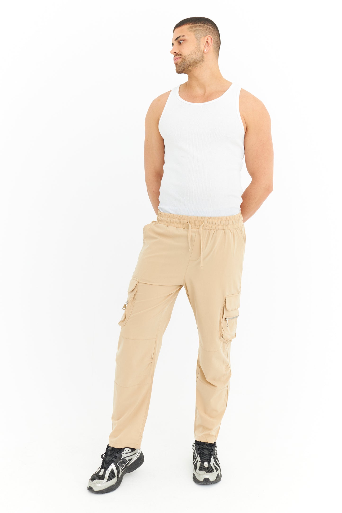 Likralı Paraşüt Kargo Pantolon